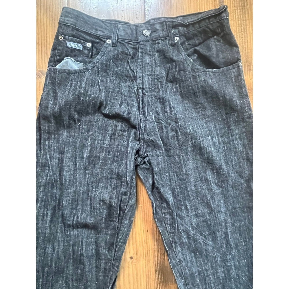 Joker‎ Brand Mens Denim Jeans Size 36x31 Dark Wash Textured Streetwear Cotton
